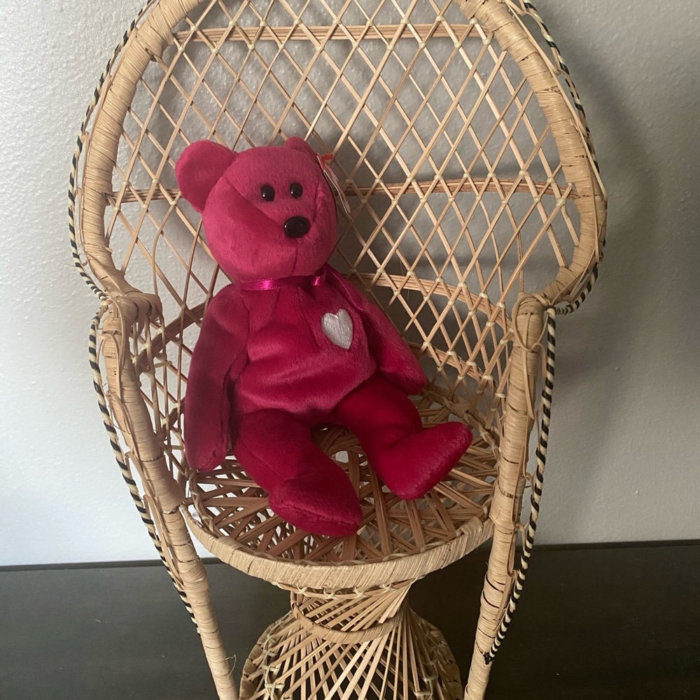 Vintage Rare Ty Beanie Baby 1998 Valentina NWT